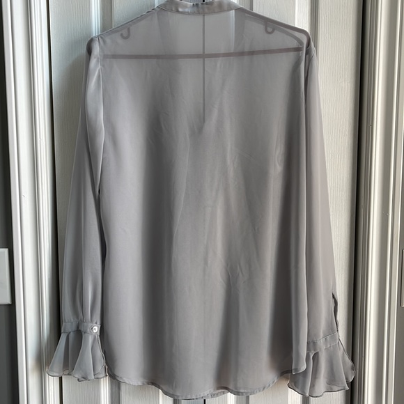 Iris Setlakwe Sheer Frill Blouse 10 - Picture 6 of 7